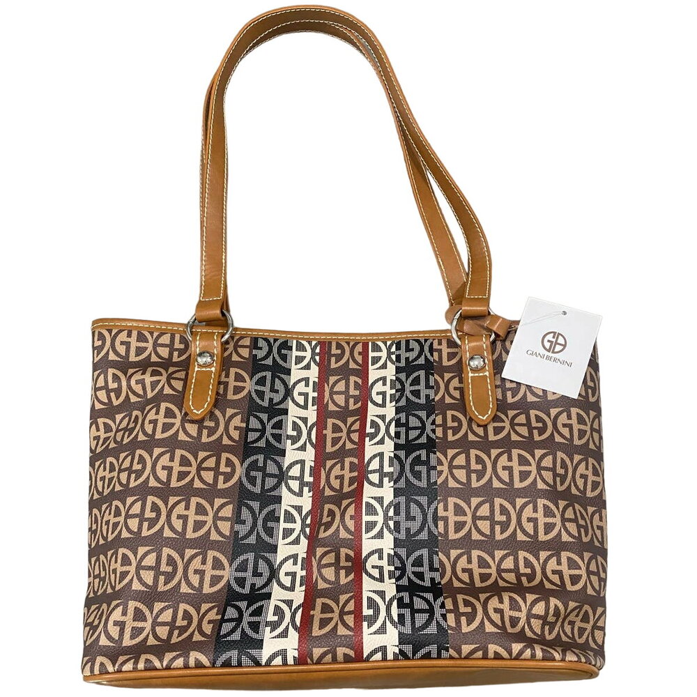 NWT Giani Bernini Multi Strip Tote Bag